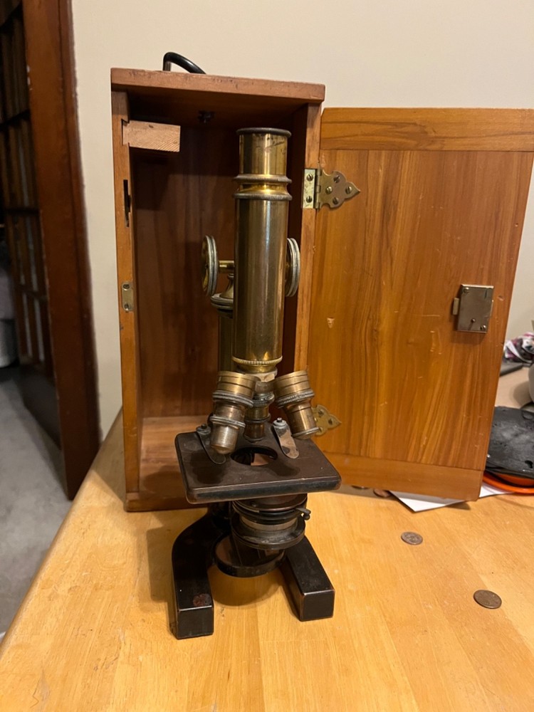 1905 Bausch & Lomb Brass Microscope