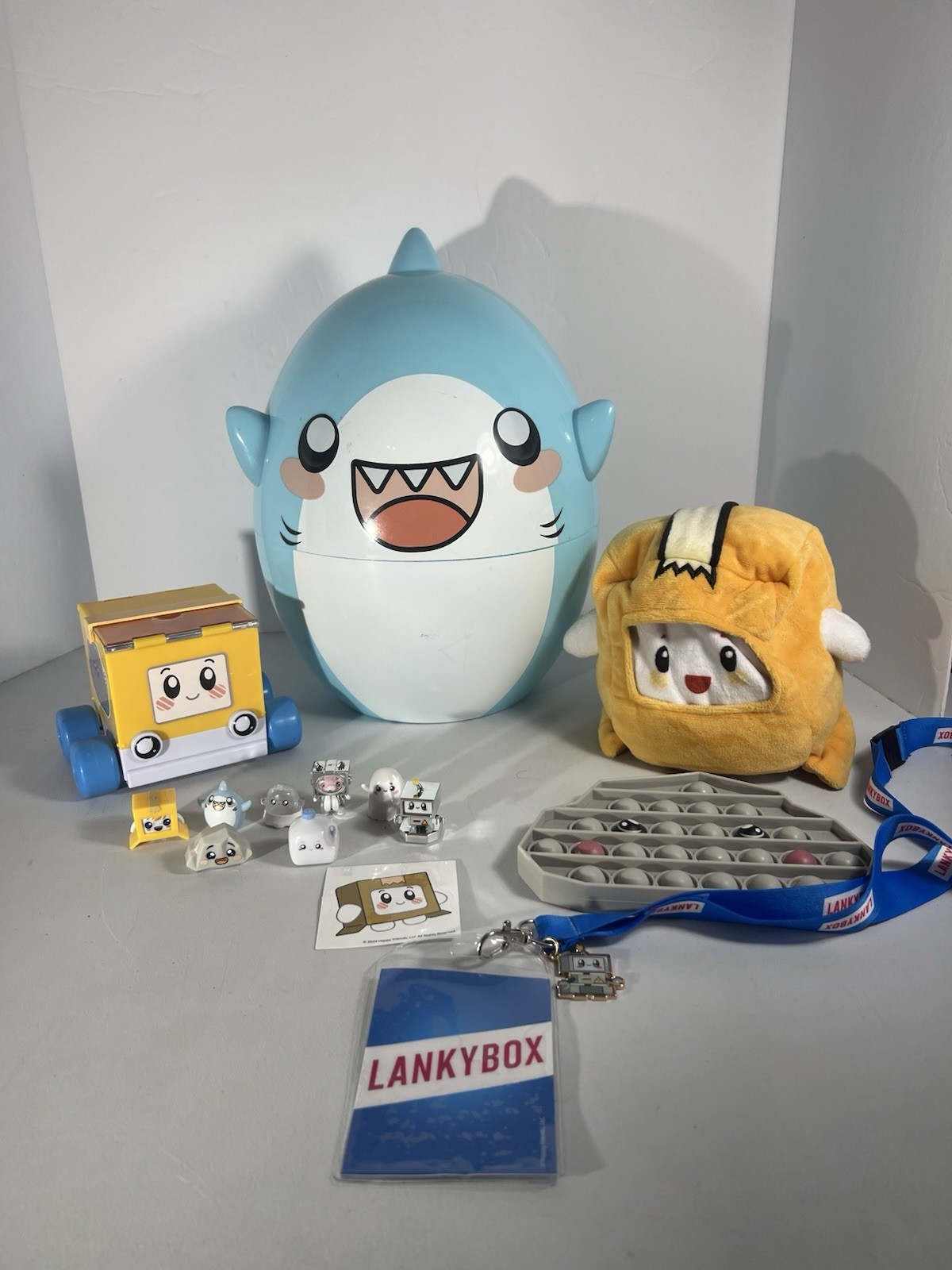 Lot Of 14 LANKYBOX  Boxy Plush, Car, Thicc Sharky, Mini Figures Mystery, Fidget