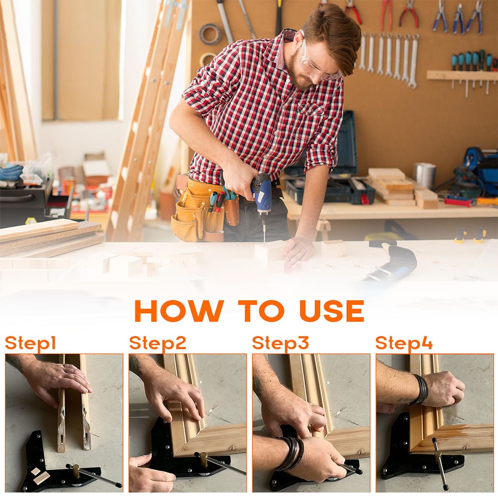 Miter Max Corner Clamp for Woodworking, Making Window Casing, Making Door Casing