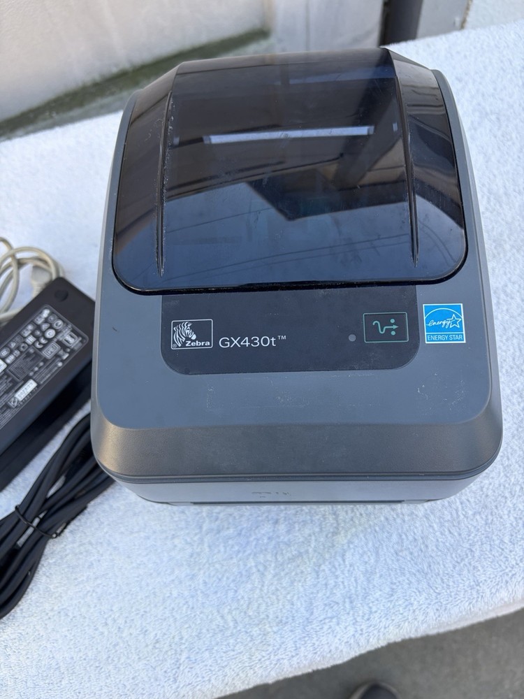 Zebra GX430T Thermal Transfer Barcode Label Printer 300 dpi USB Ethernet Serial