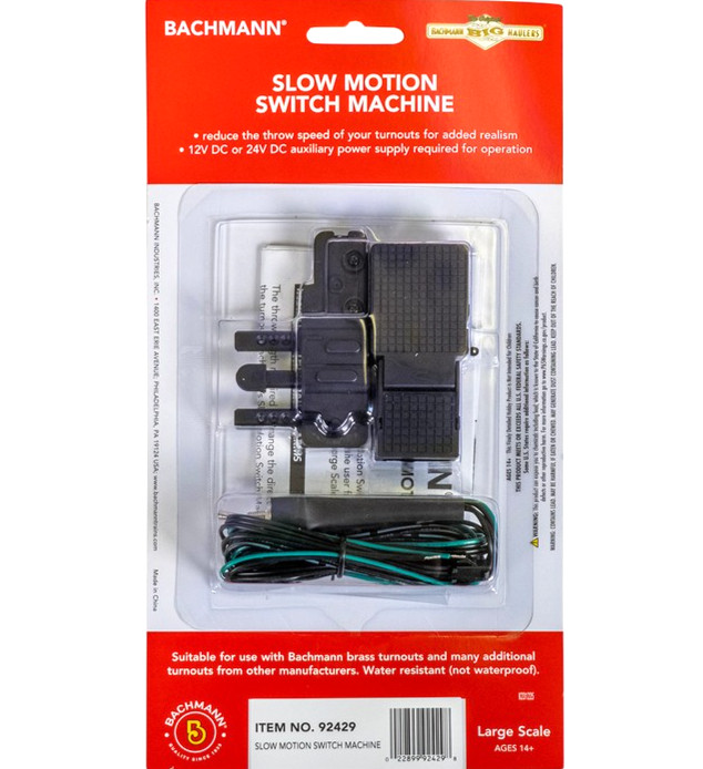 Bachmann ~ Large G Scale ~ Slow Motion Switch Machine ~ 92429