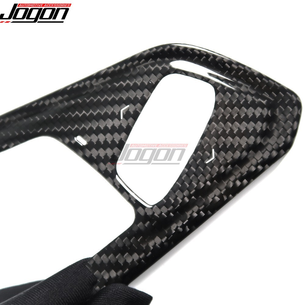Carbon Interior 3-Button Steering Wheel Button Cover For C8 Corvette 2LT 3LT 20+