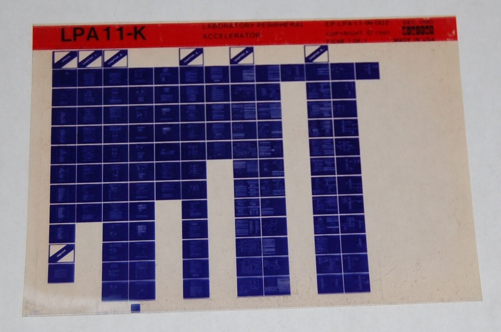 DEC LPA11-K Laboratory Peripheral Accelerator Microfiche