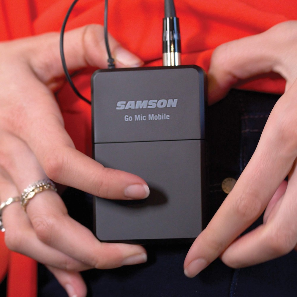 Samson Go Mic Mobile PXD2 Beltpack Transmitter with LM8 Lavalier Microphone