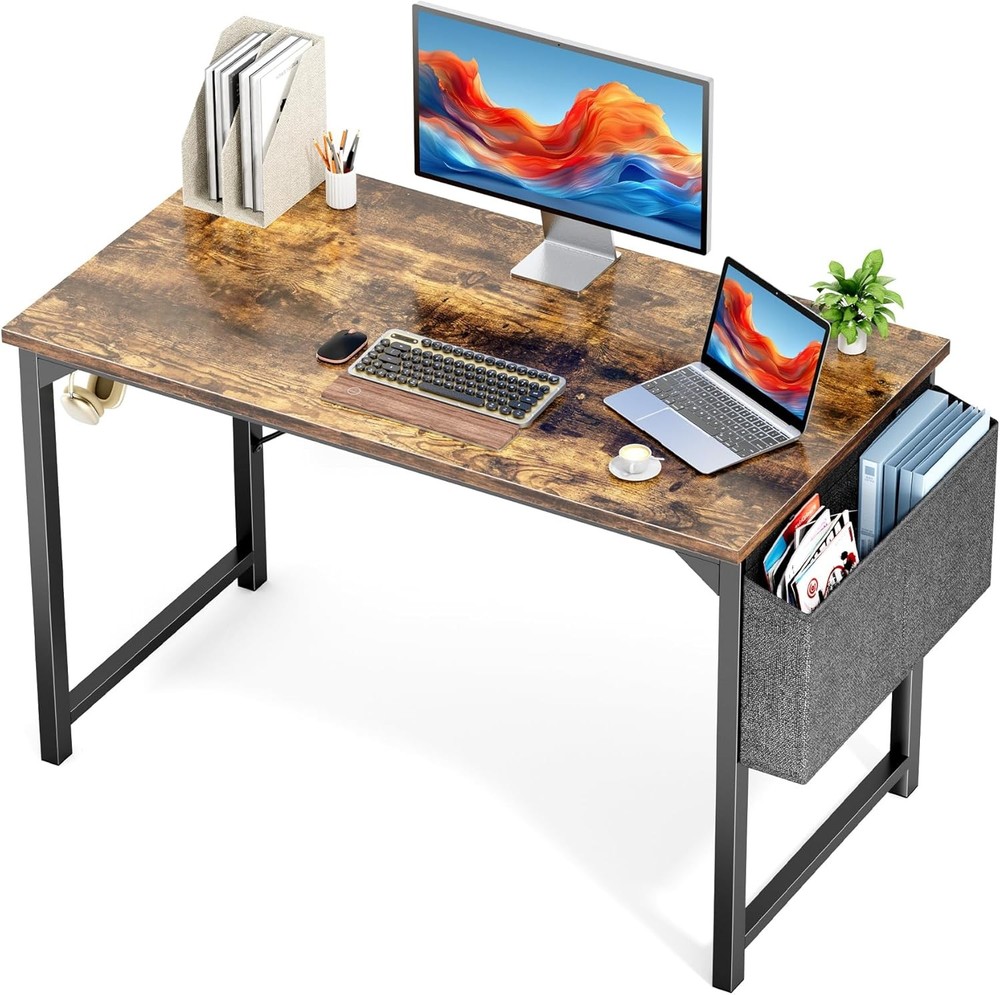 47 Inch Computer Office Desk Small Spaces Writing Gaming Work Desk Modern Study