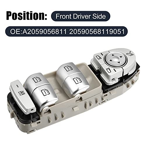 Replacement Driver Master Power Window Switch for Mercedes C300 C63 GLC 15-20