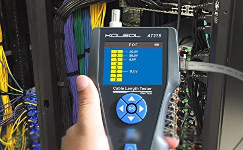 Network Cable Tester, AT278 TDR Multi-Functional LCD Wire Tracker for NF-8601S