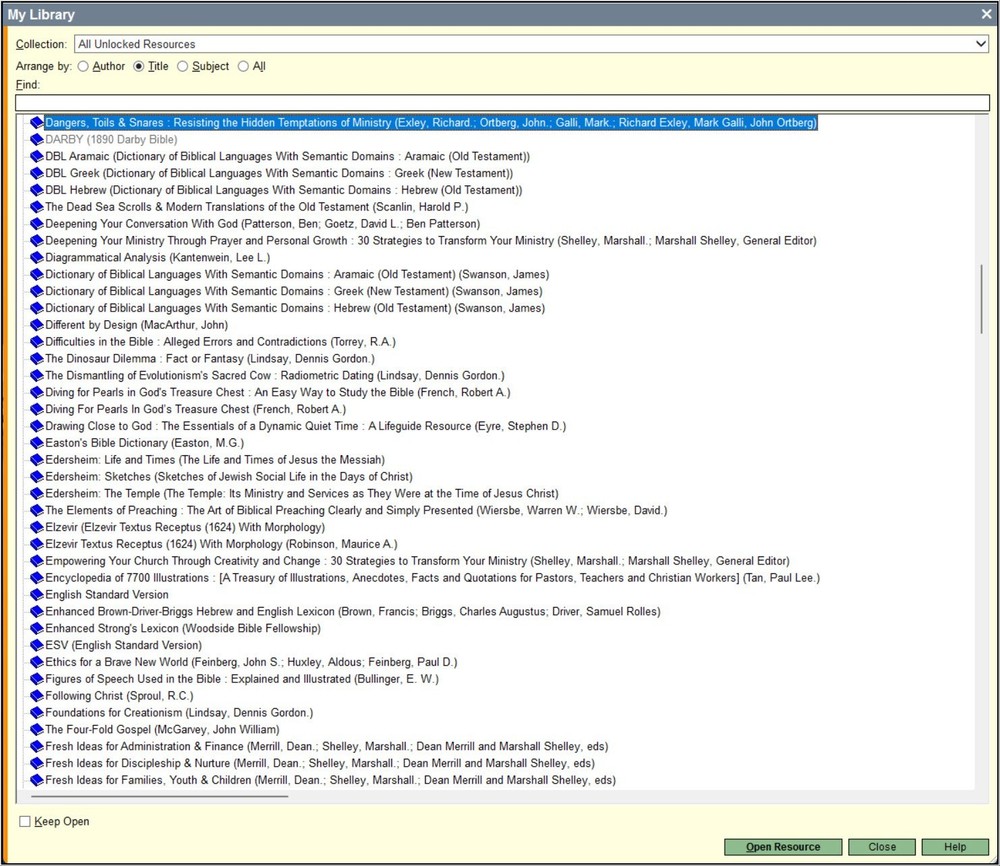 Logos Bible Software Scholar's Library with 350+ Resources