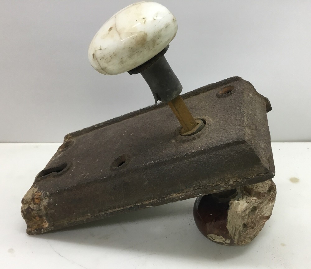 Antique Cast Iron Large Rim Lock …[S7-2]