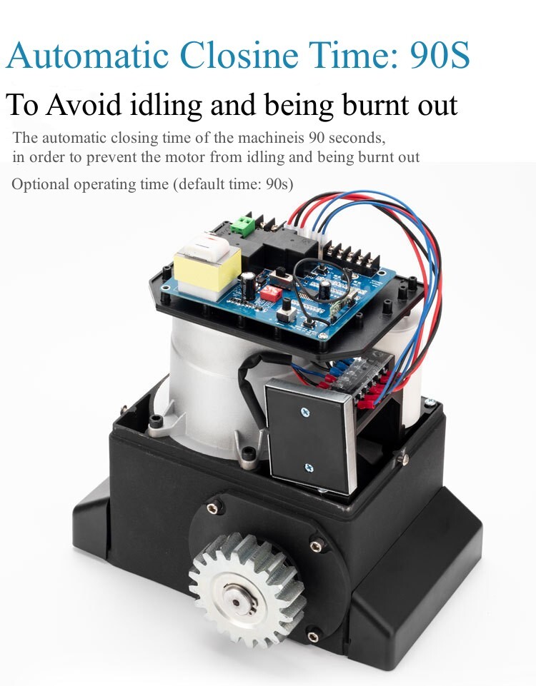 Automatic Sliding Gate Opener Rack Driven with 2 Remotes & Complete Kit 2700 lbs