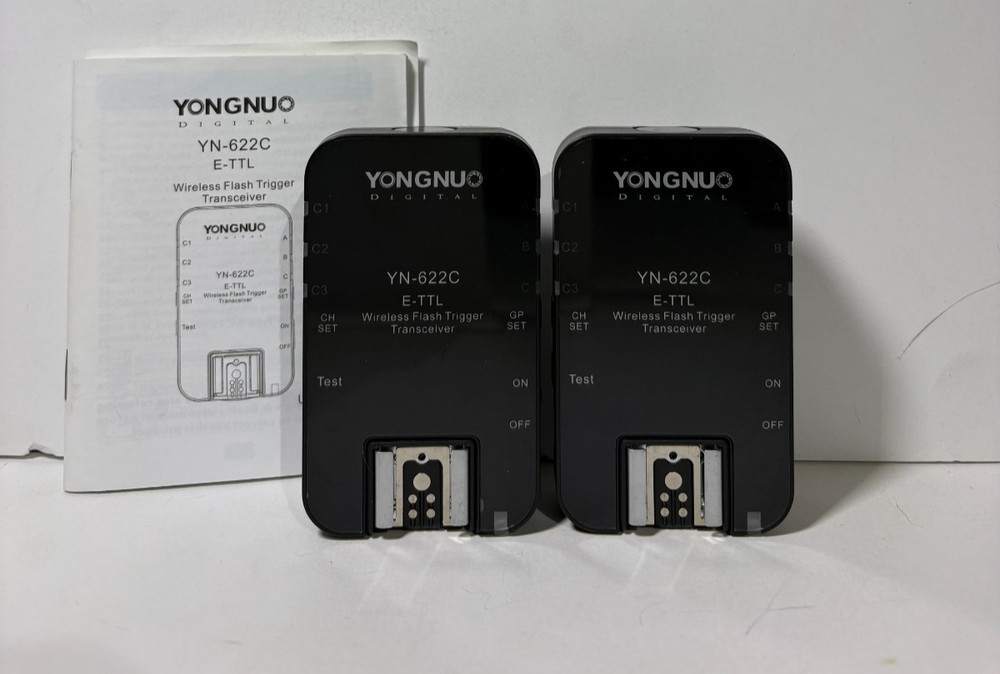 2x Yongnuo Digital YN-622C E-TTL Wireless Flash Trigger Transceiver
