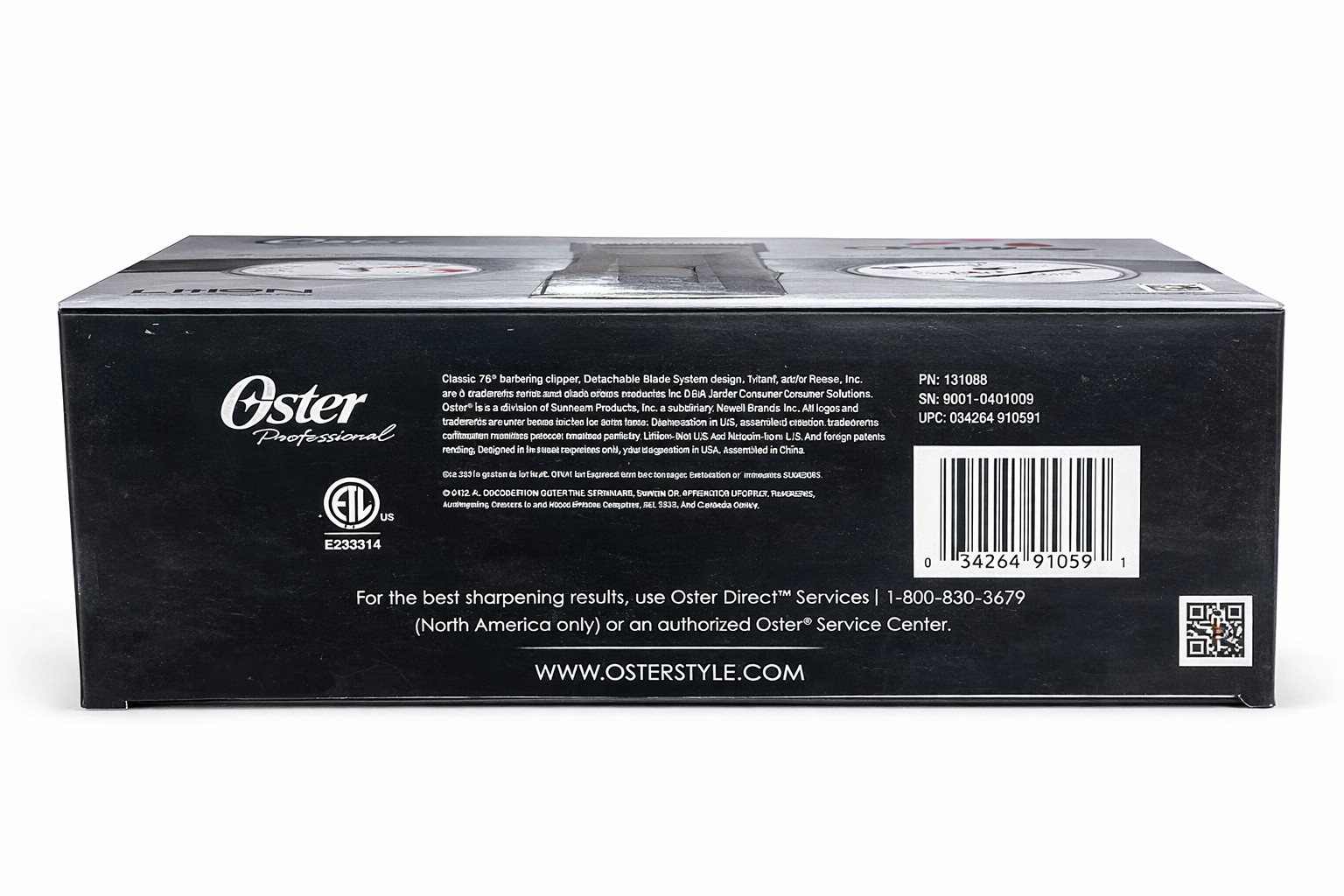 Oster Octane Heavy Duty Cordless Adjustable Clippers, Lithium-Ion, 76550-100
