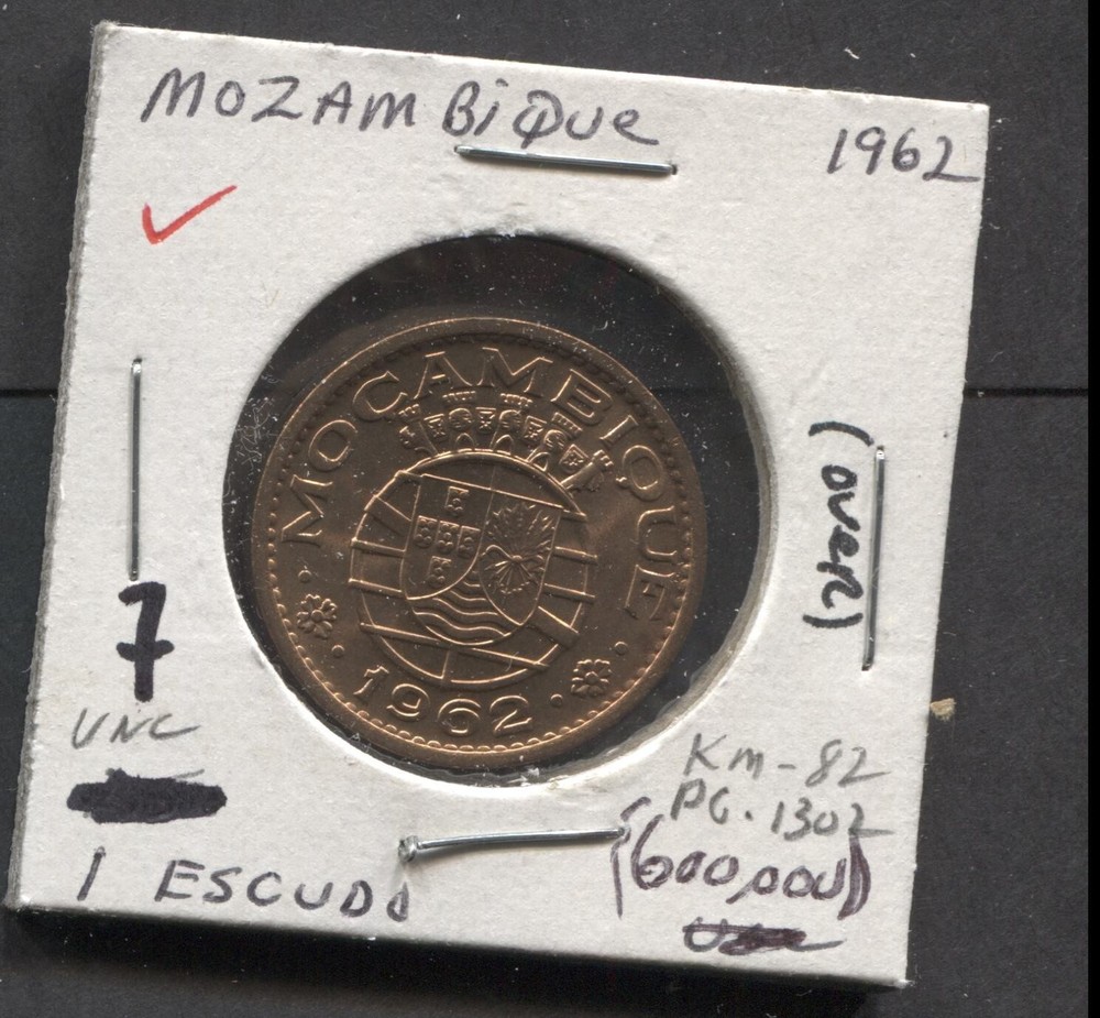 1962-MozamBigque- UNC-1 Escudo