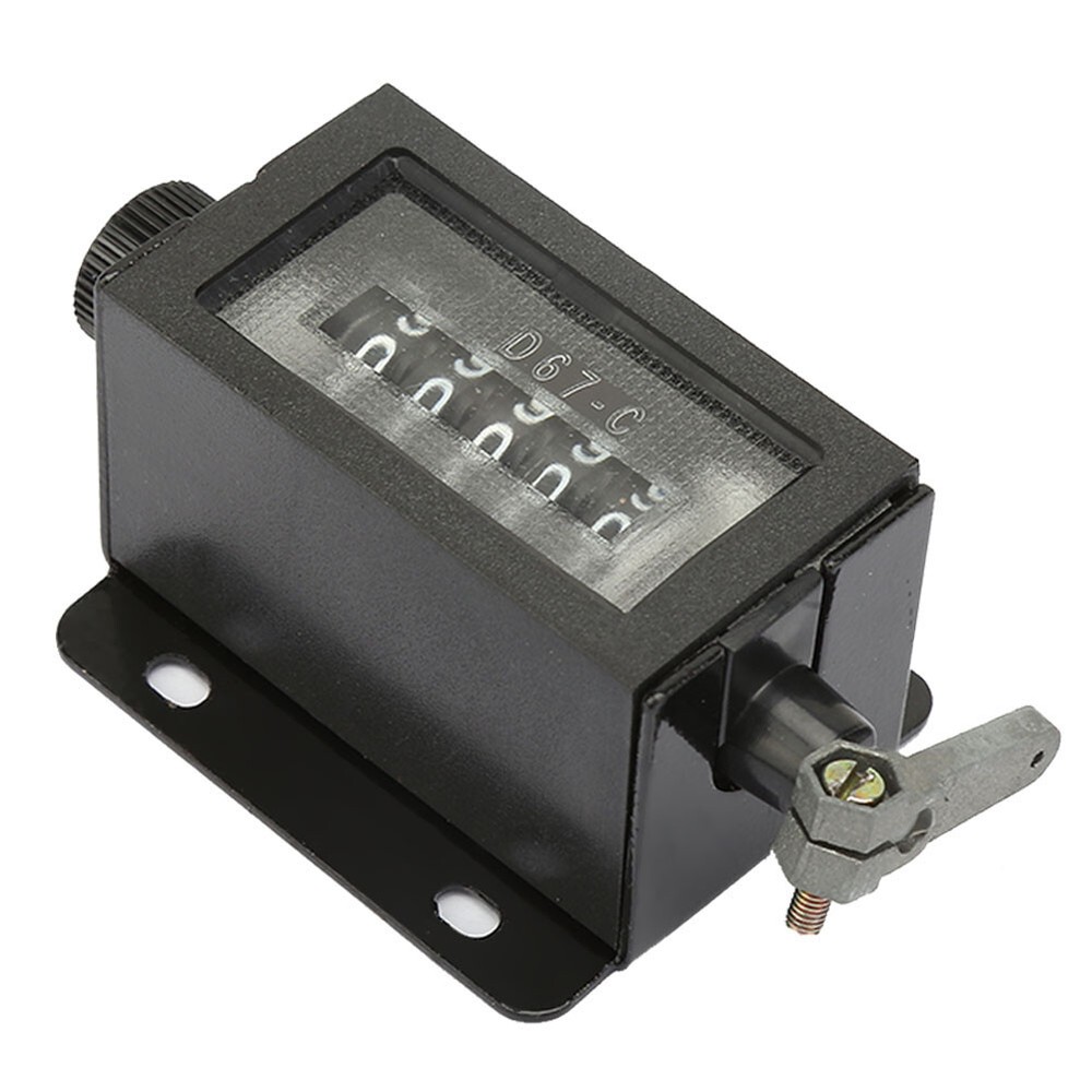 Mechanical 5-Digits Click Counter Pull Stroke Manual Hand Tally Counting