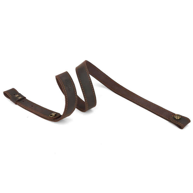 Tourbon Buffalo Leather Rifle Sling Shotgun Strap+Metal Swivels Set Shooting USA