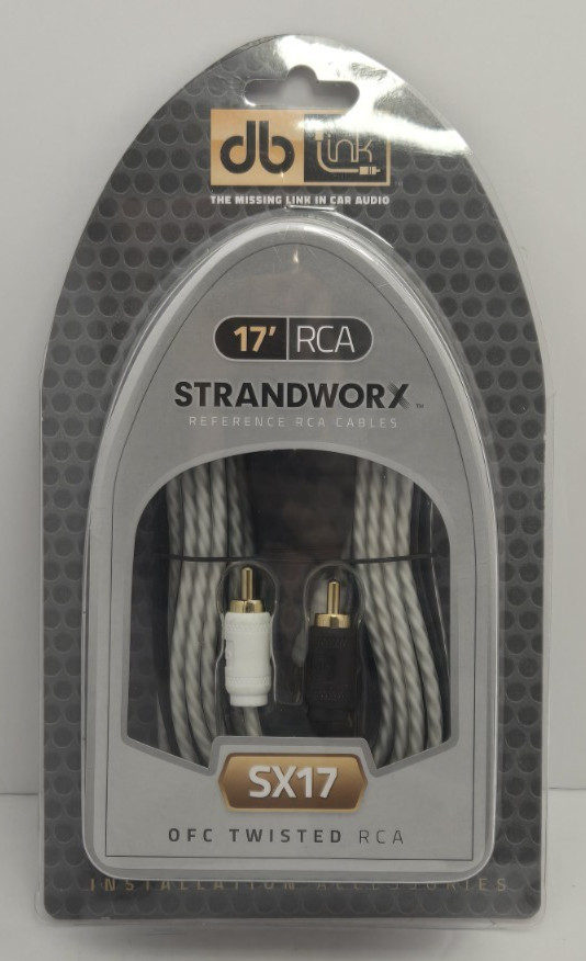 DB Link® Twisted-Pair Strandworx® Series RCA Cable (17 Ft.)