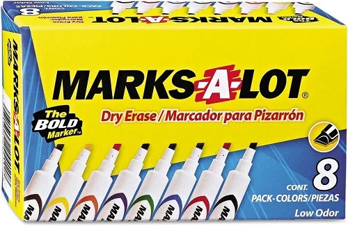 Marks-A-Lot Desk Style Dry Erase Marker