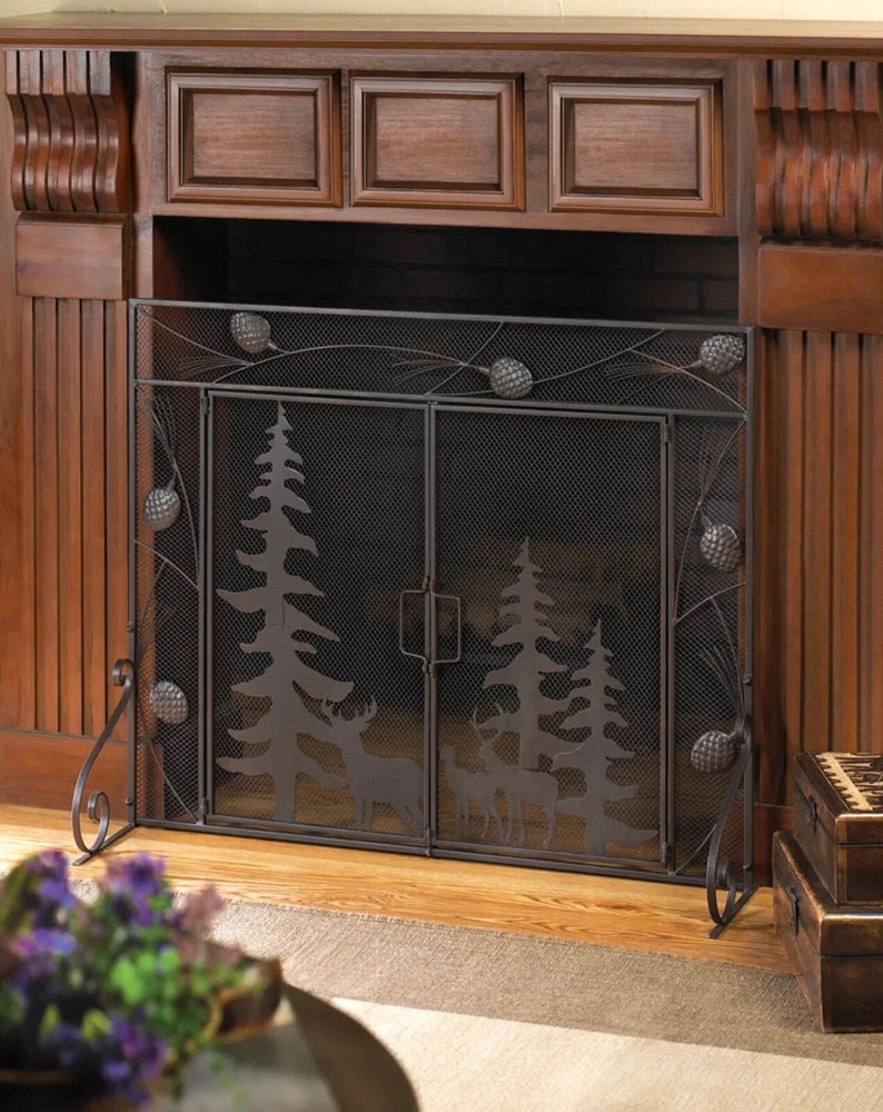Woodland Forest Fireplace Screen