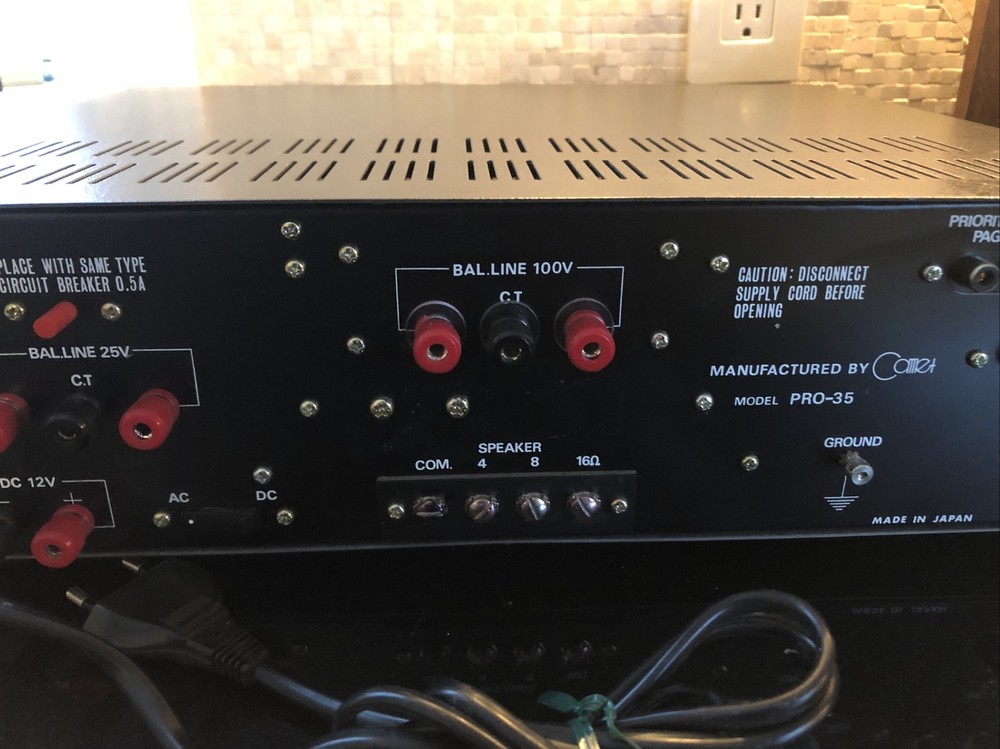 Mint Masco PRO-35 Solid State PA Amplifier 220V Perfect Working Condition