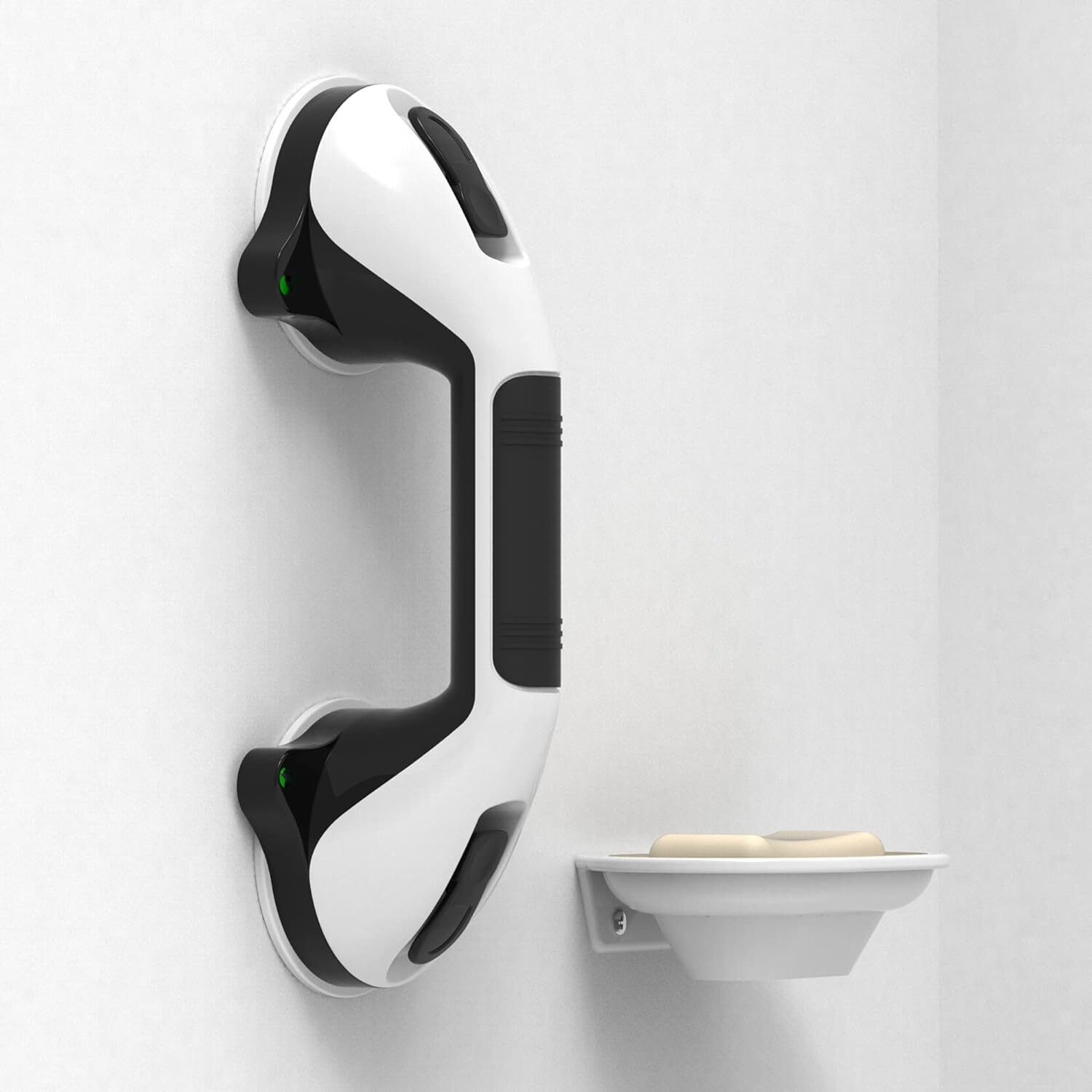 17in Suction Shower Grab Bar with Indicators, Balance Assist Steady Handle