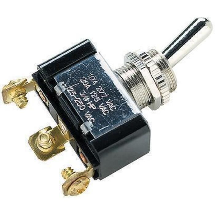 Seachoice 12111 2 Position Toggle Switch With 3 Screw Terminals On/On