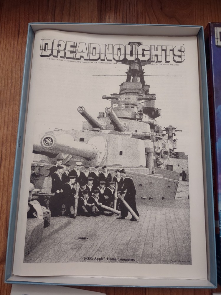 Commodore 64 Software 1985 Dreadnoughts Computer Vintage Disk Game Rare