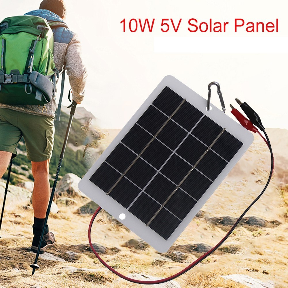 Energy Saving Solutions Use a Portable 10W Solar Panel Anywhere Needed