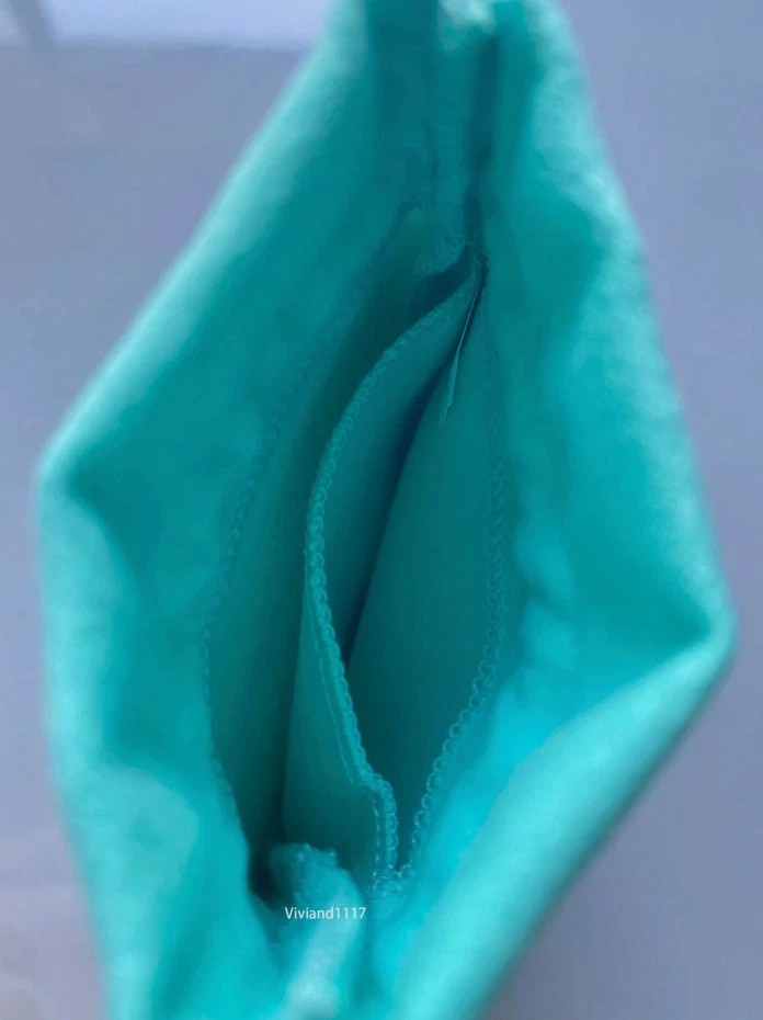 Tiffany & Co Empty 3.75" x 3" x 1.5" Blue Gift Box/Travel Pouch 2pc set