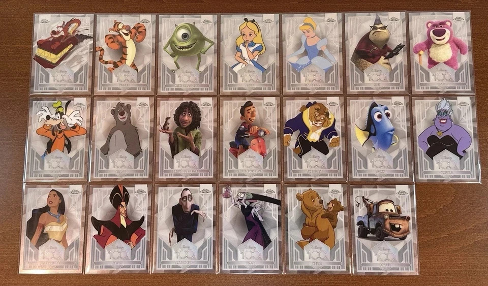2023 Disney Topps Chrome 100 Years COMPLETE BASE Full SET #1-100 Mickey Elsa