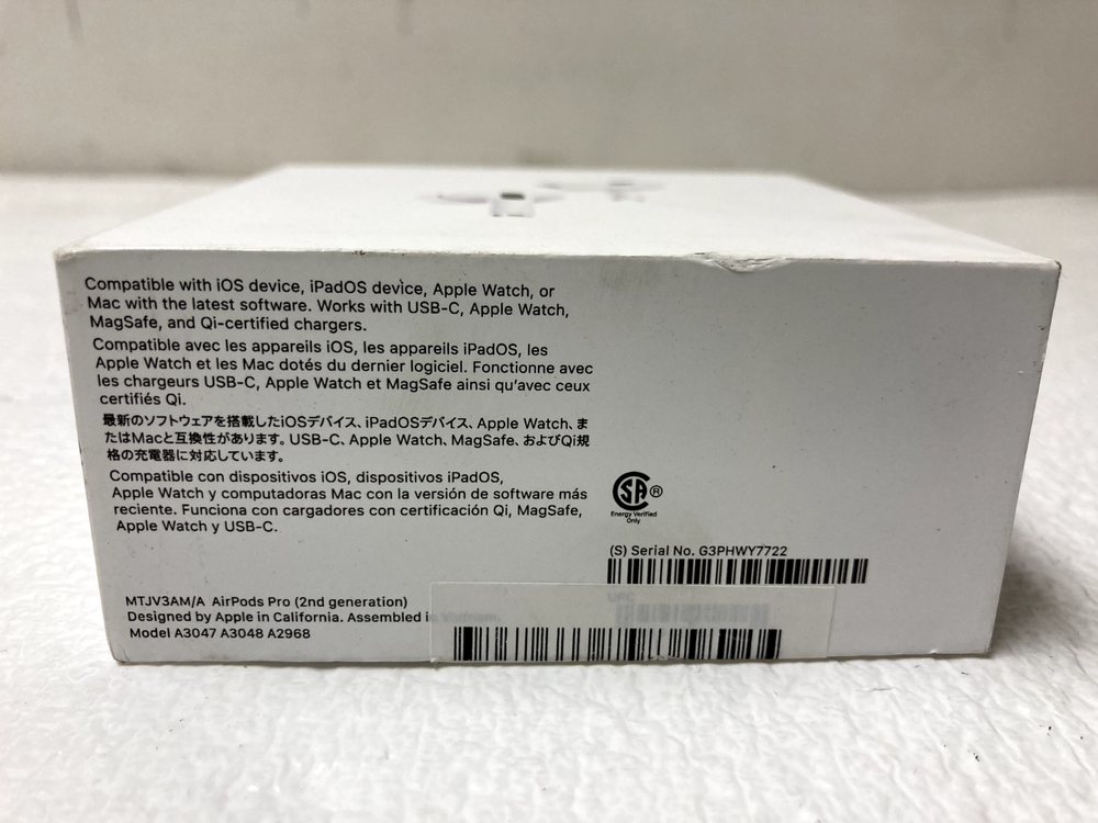 Apple AirPods Pro 2nd Generation White BOX ONLY