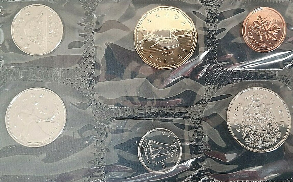 1988 Canada Uncirculated Proof Like Set - in envelop & COA