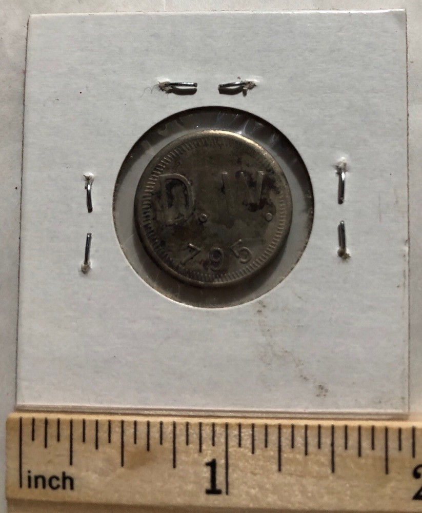 D.W. 795 Double Sided Embossed Token