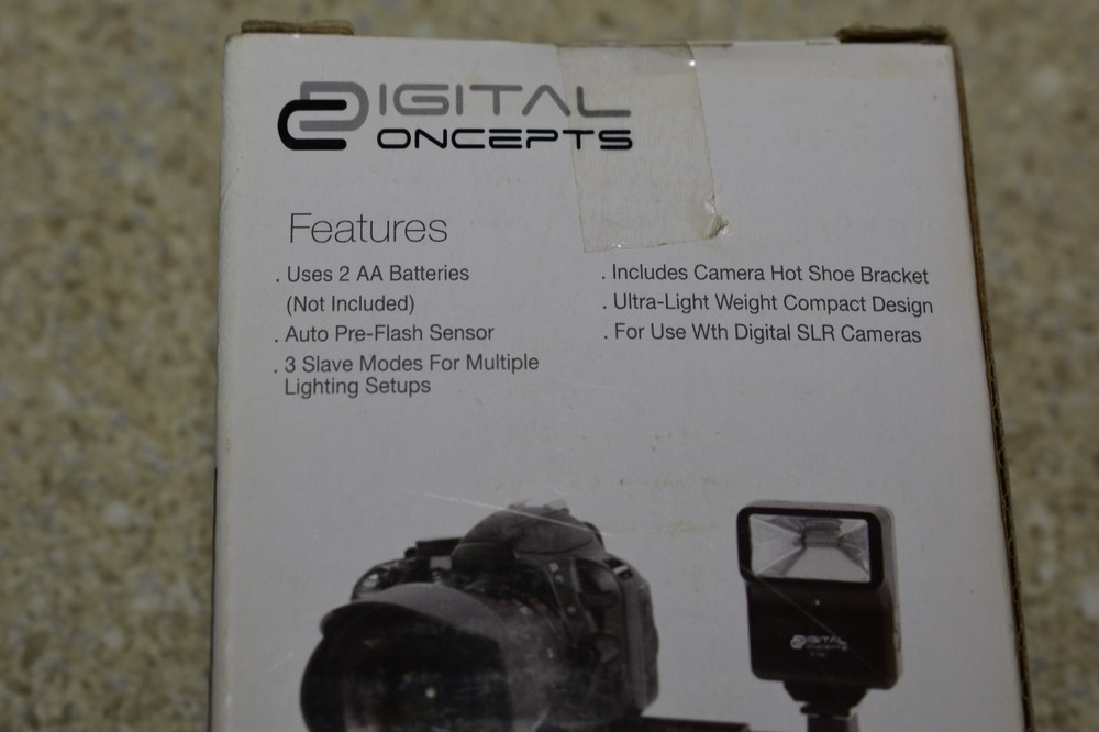 NEW Digital Concepts Digital Compact Design Slave Camera Video Flash 319AF