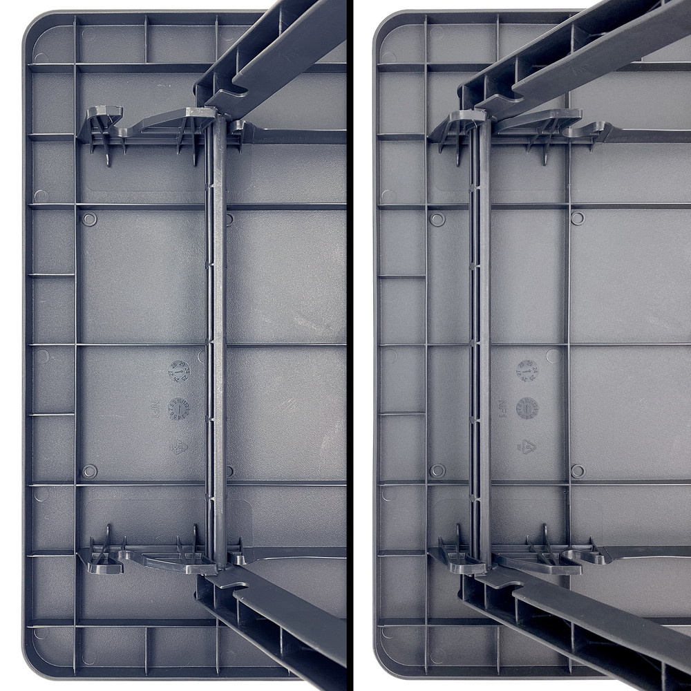 19-Inch Plastic Folding Outdoor Camp Side Table, Flag Print