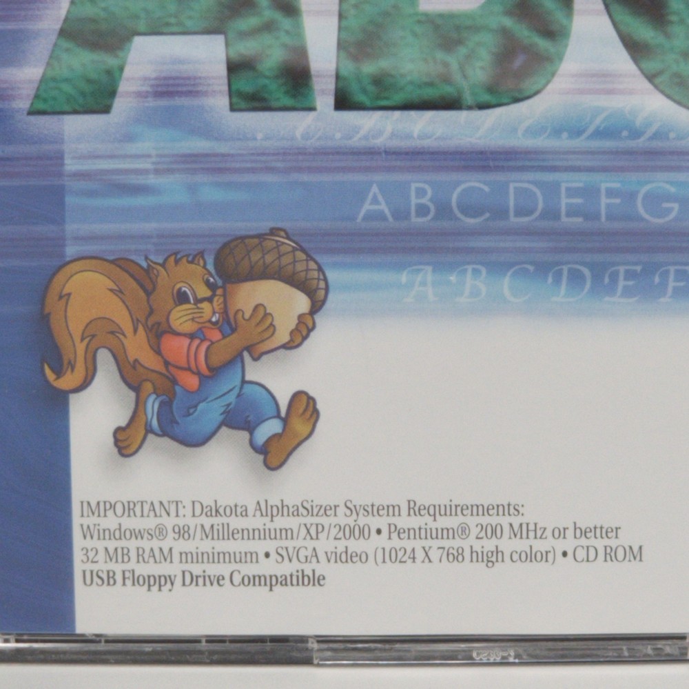 Dakota AlphaSizer 2nd Edition 2001 Embroidery Lettering Sizing Software CD Full