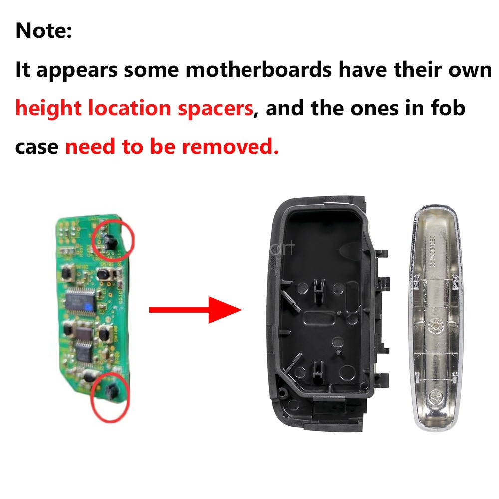 Replacement for 2012-2017 Land Rover Range Rover Evoque Key Fob Remote Shell