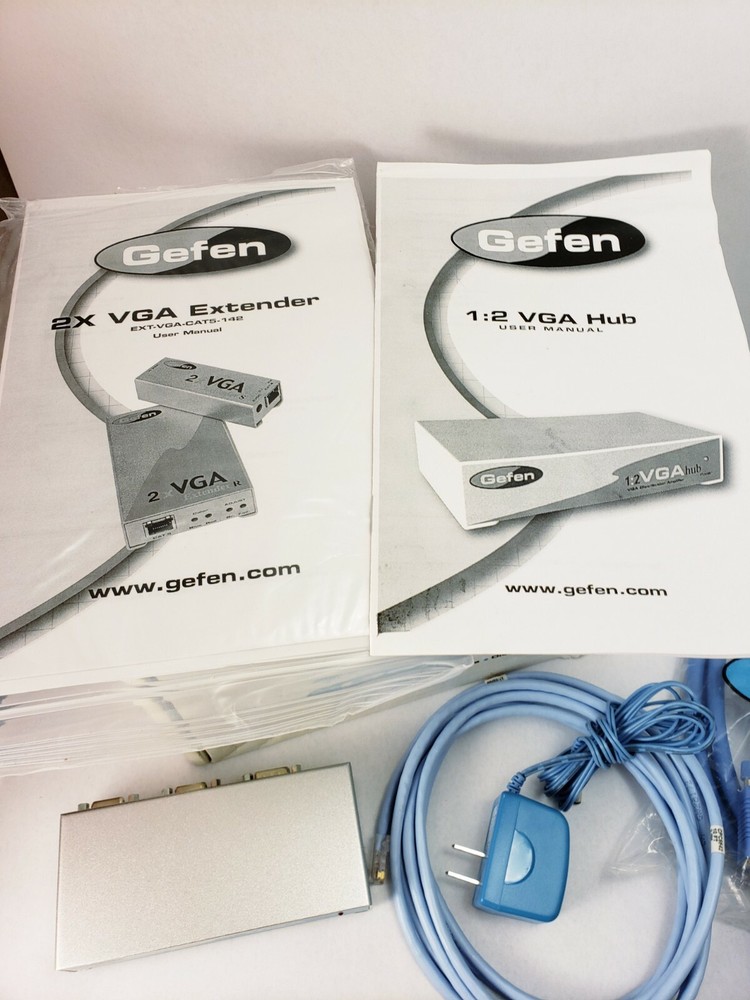 GEFEN 2X VGA Extender 142 & 1:2 VGA Hub