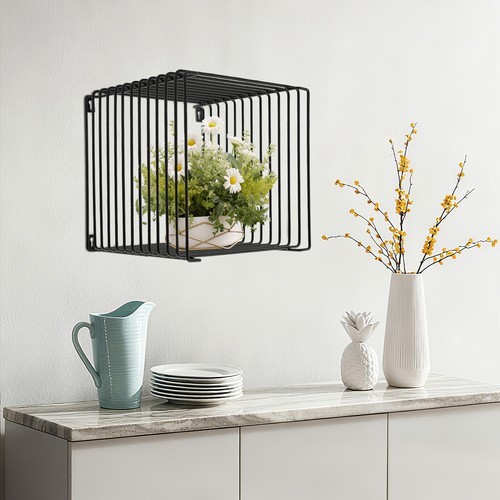 Square Geometry Side Table Linear Metal End Table Vintage sofa coffee table Iron