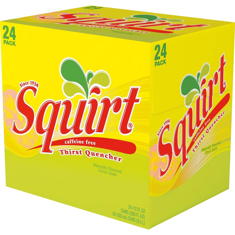 Squirt Grapefruit Soda, 12 fl oz, 24-Pack Cans