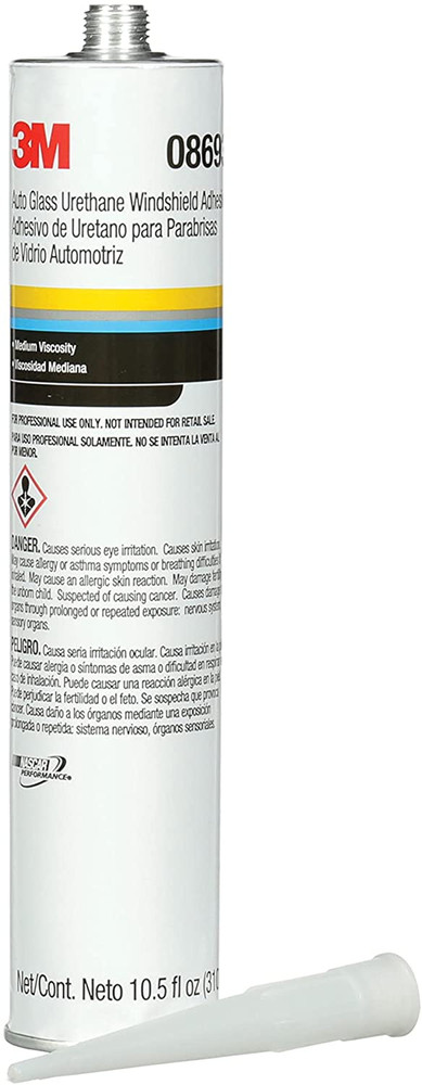 Auto Glass Urethane Windshield Adhesive, 08693, Medium Viscosity, High-Strength,