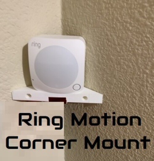 Corner Wall Mount Bracket Shelf for Ring Alarm Motion Detector