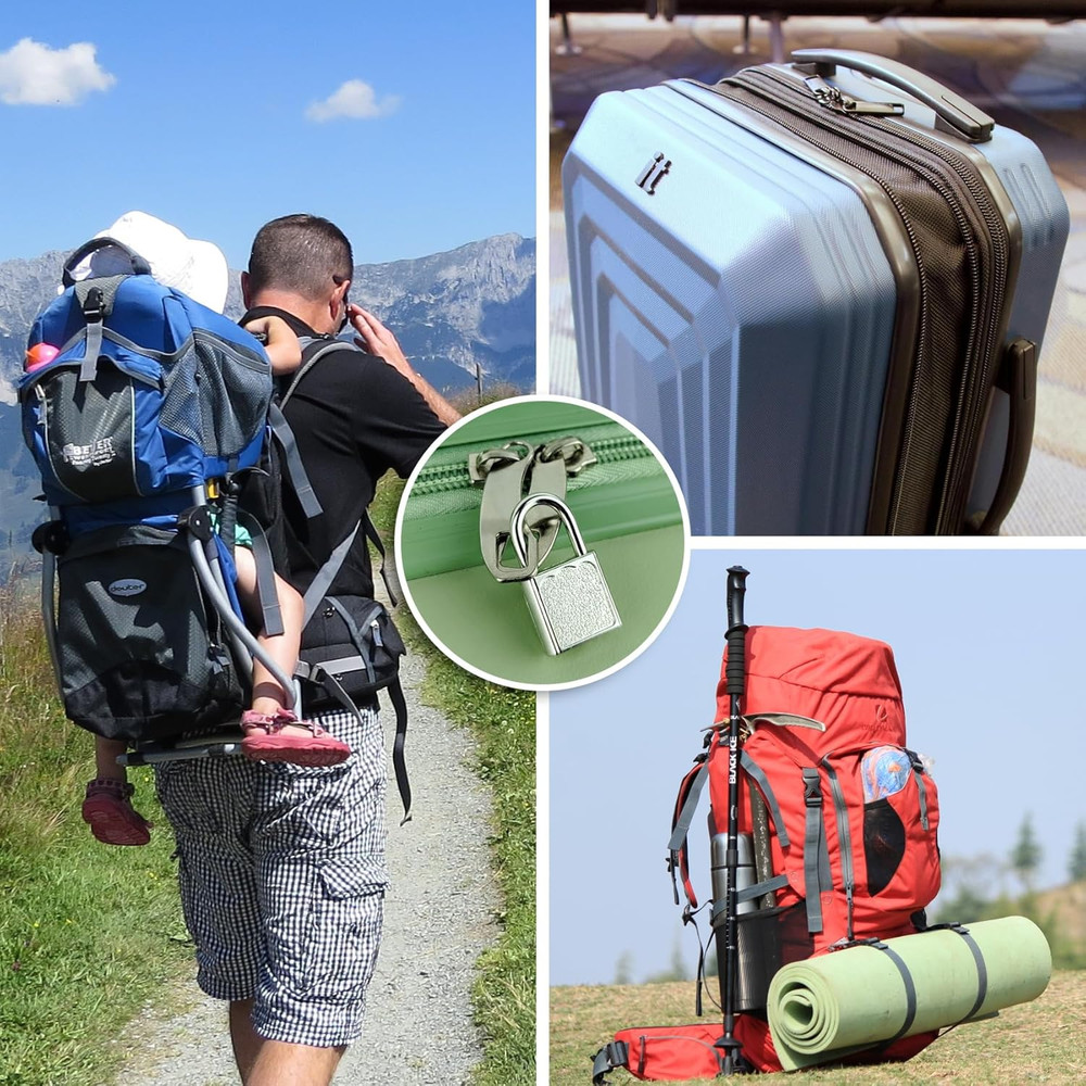 5 Pack Mini Diary Padlock, Small Locks with Keys, Tiny Luggage Locks for Travel,