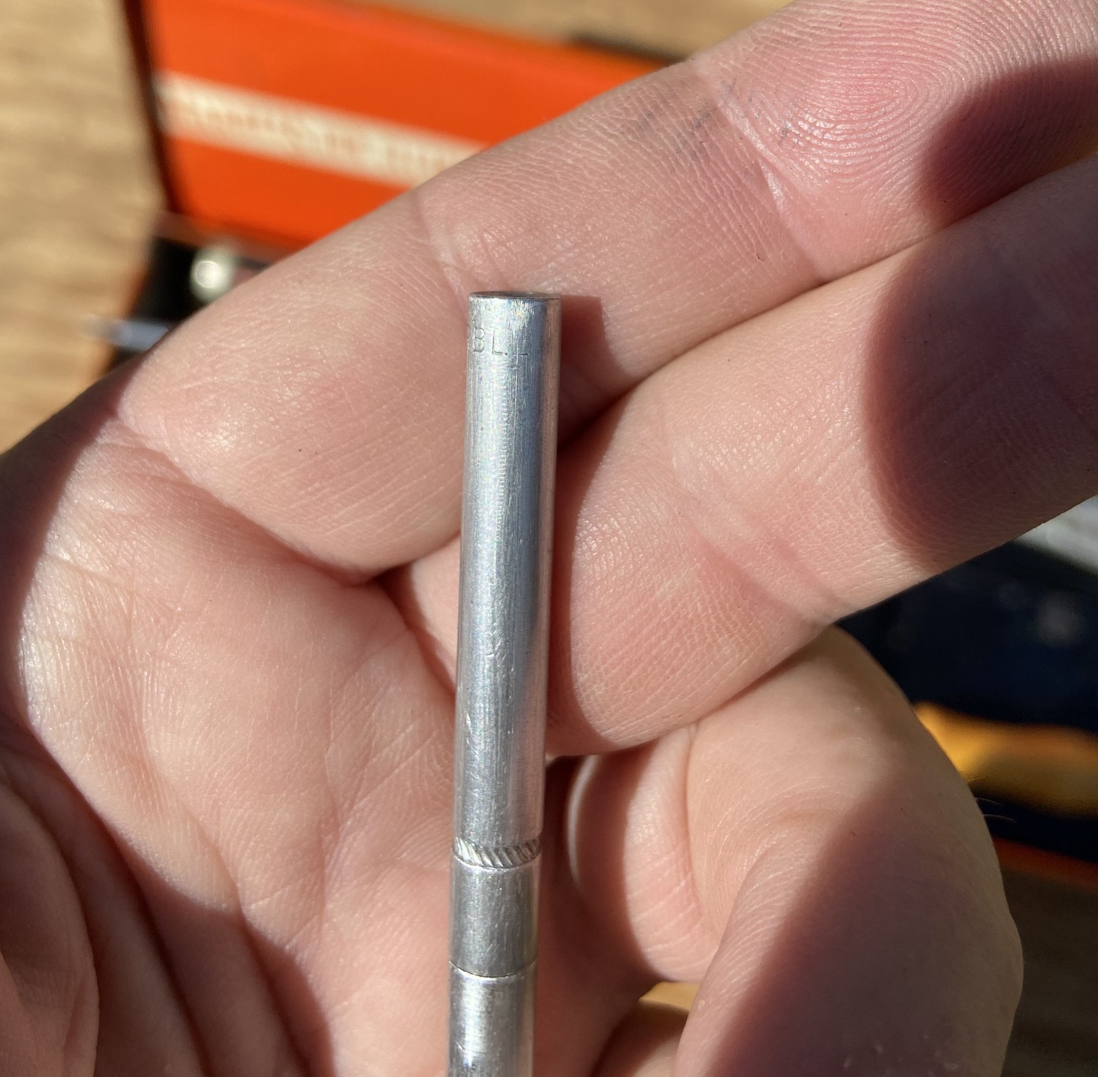 Old Vintage MARBLE'S GUN CLEANING KIT Metal Tin Box w/ Rod and some Accessories