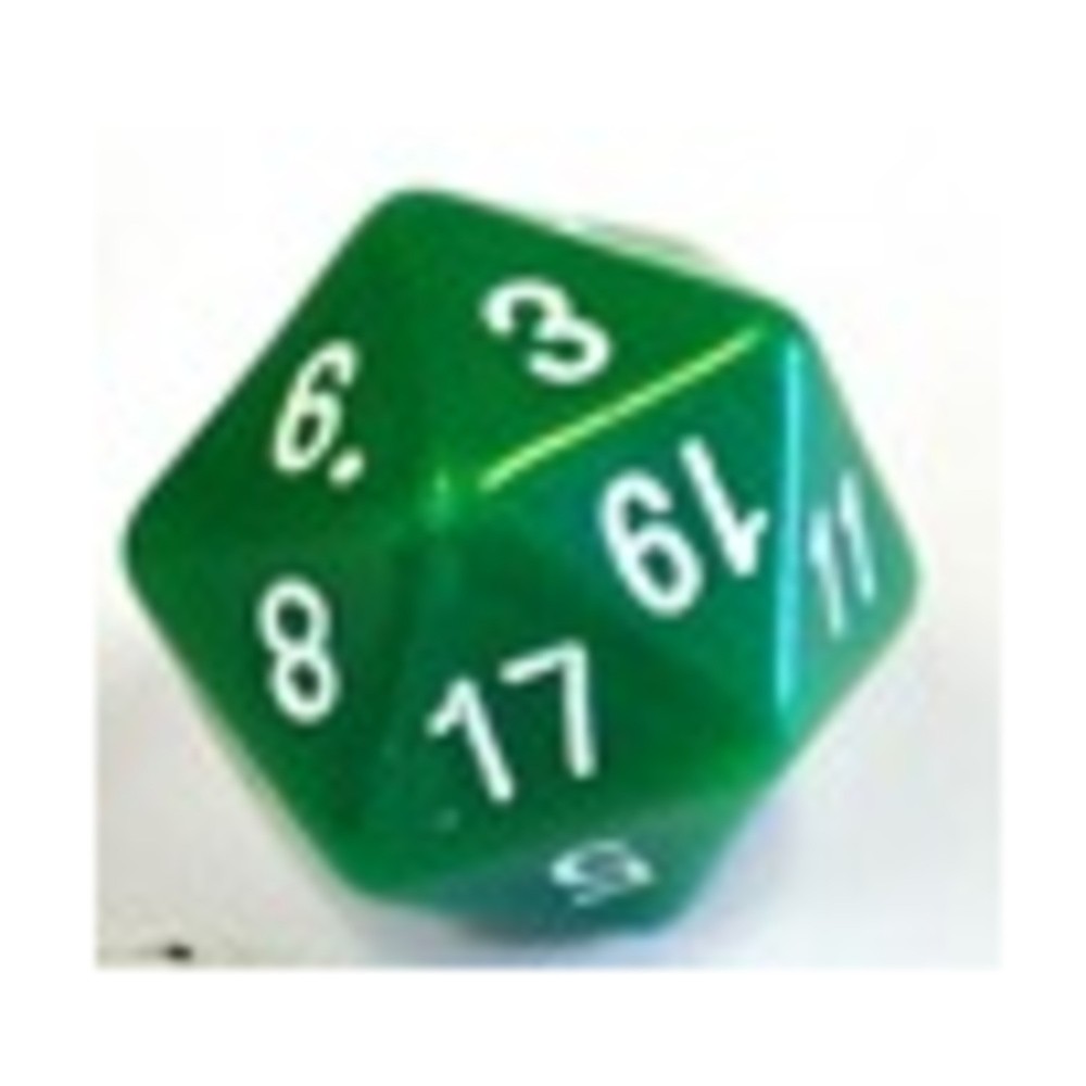 Dice Lab Dice Numerically Balanced d20 - Green New