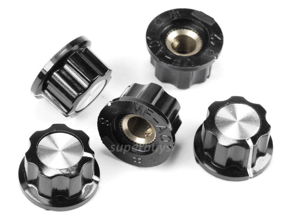 5pcs Potentiometer Knob Volume Control Dial Amplifier Loudspeaker Shaft Unit