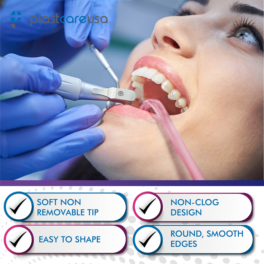 1000 (10 Bags) ASSORTED Dental Saliva Ejectors Ejector Disposable Suction Tips