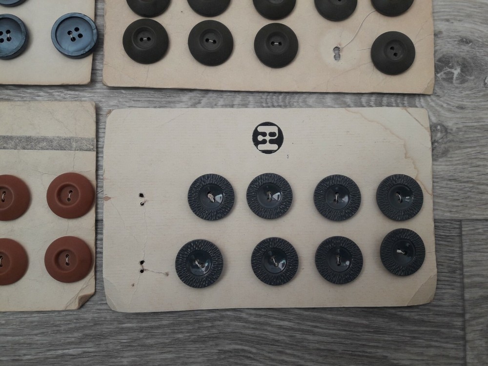 Six Sets Soviet Vintage Buttons. USSR Original