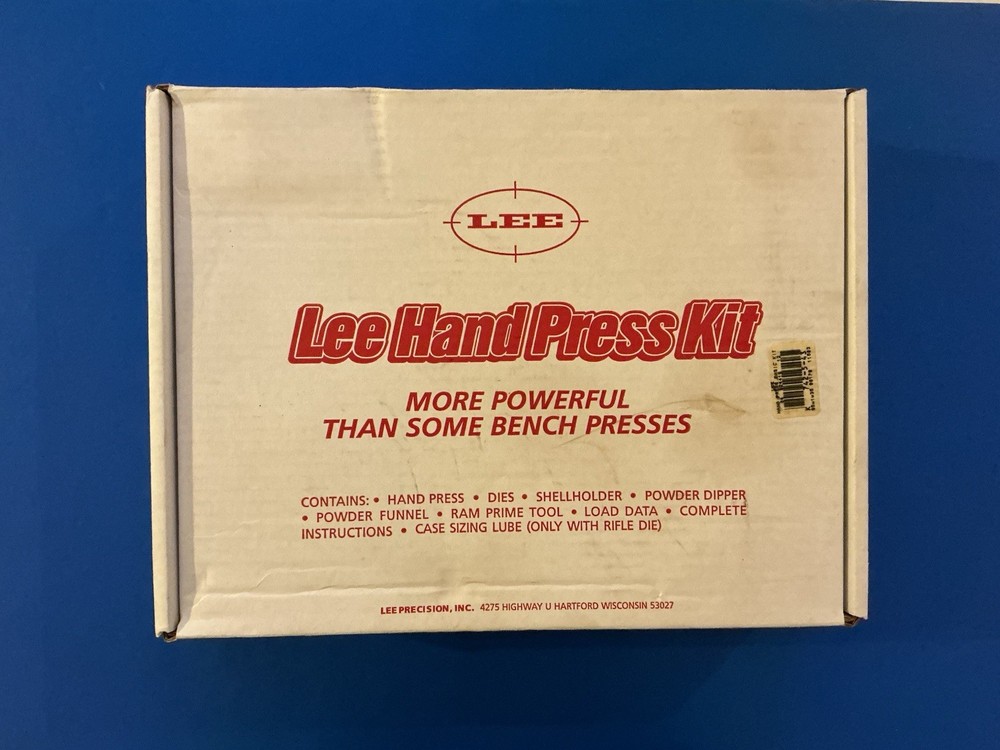 Lee Reloader Hand Press Kit, Ram Prime Tool, Funnel, Case Lube, Instruct, NOS