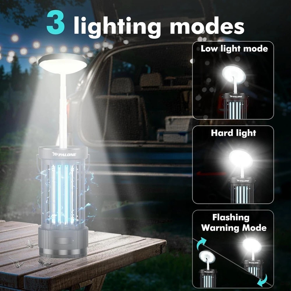 Rechargeable Bug Zapper with Adjustable Light for Indoor Outdoor, , Camping，c