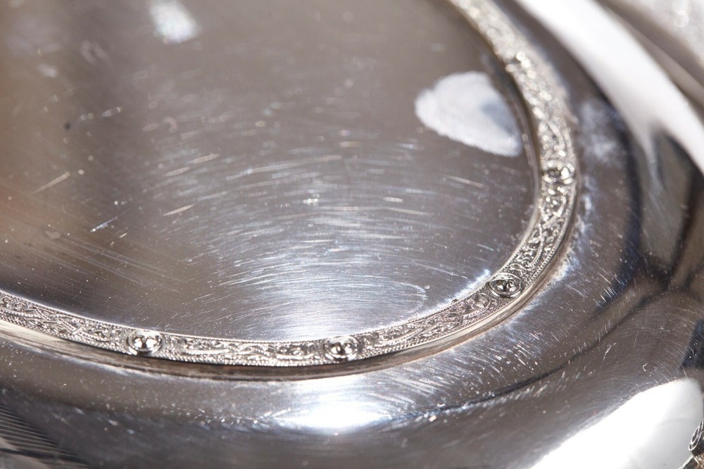 Antique Silver Plated Serving Dish Dates C. 1880